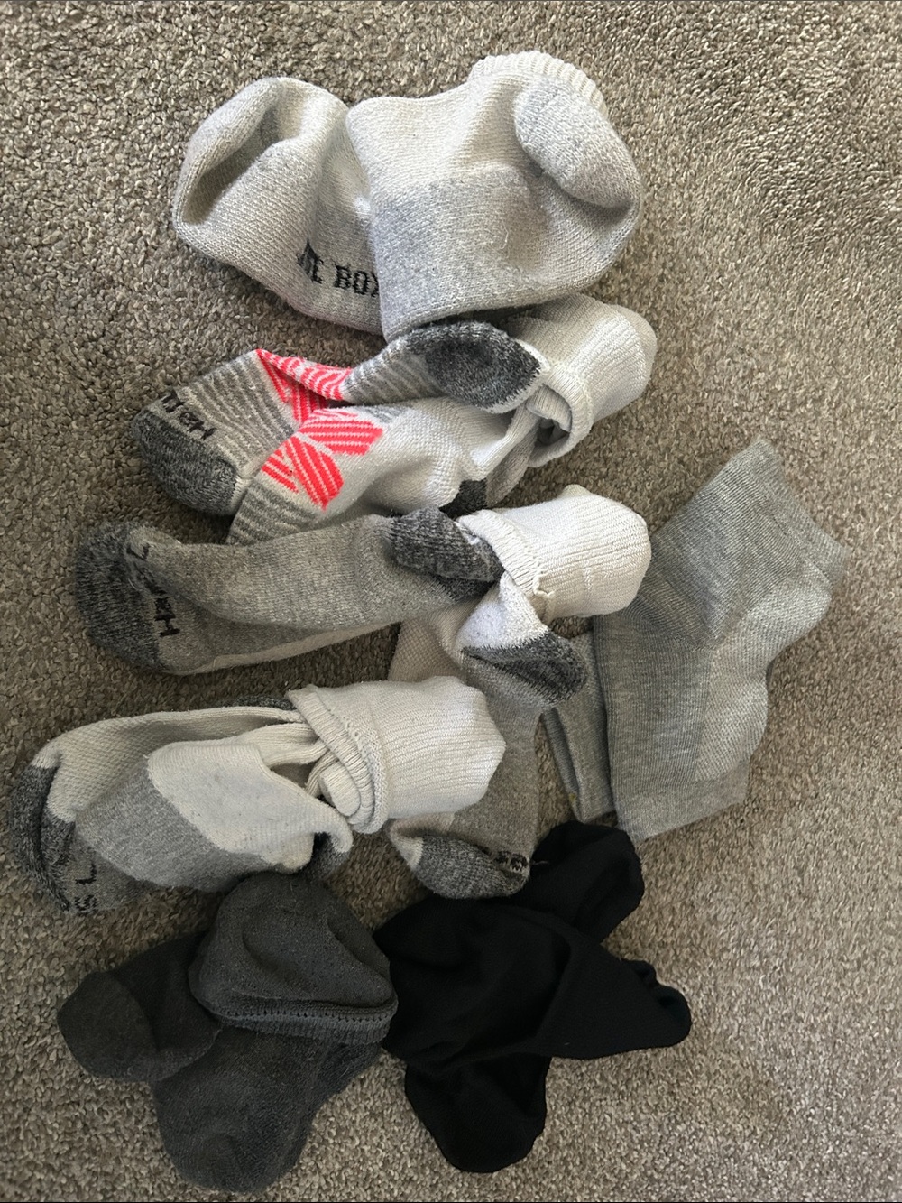 Women's sock drawer clean out
